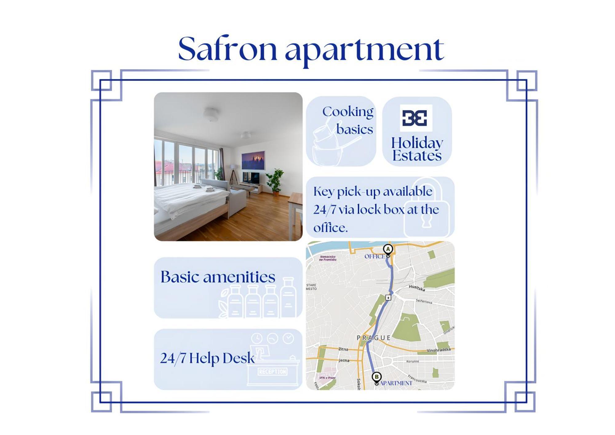 Sunny Safron Apartment Praga Exterior foto